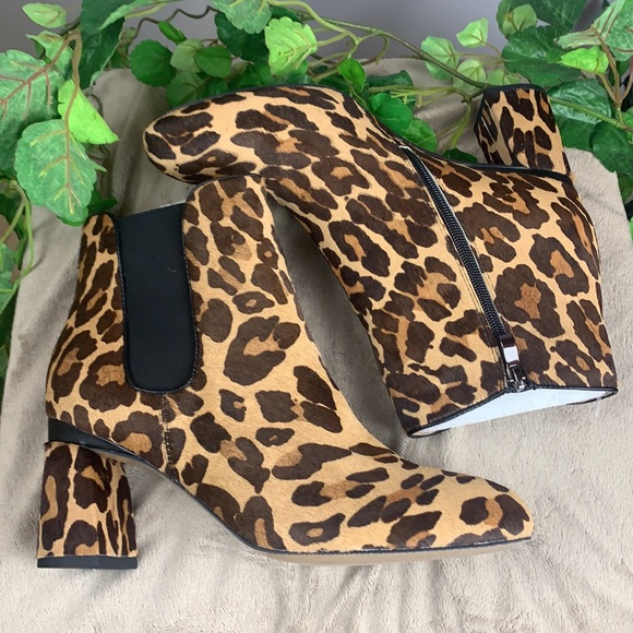 Azura Italian Fashion RokNRol Leopard Print Bootie Boots - Picture 13 of 17